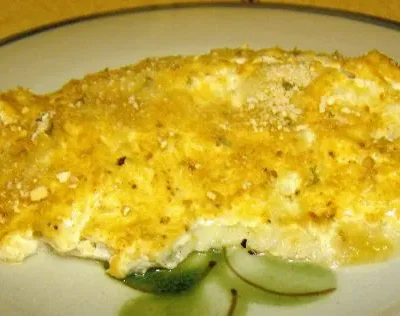 Baked Tilapia With Sour Cream Parmesan Crust