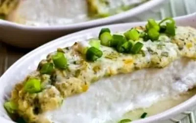 Baked Tilapia With Sour Cream Parmesan Crust