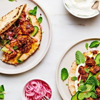 Baked Tofu With Cucumbers