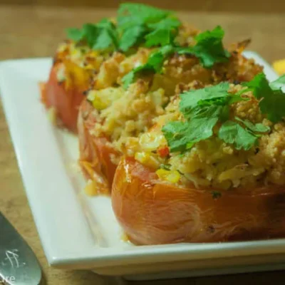 Baked Tomatoes With Crab