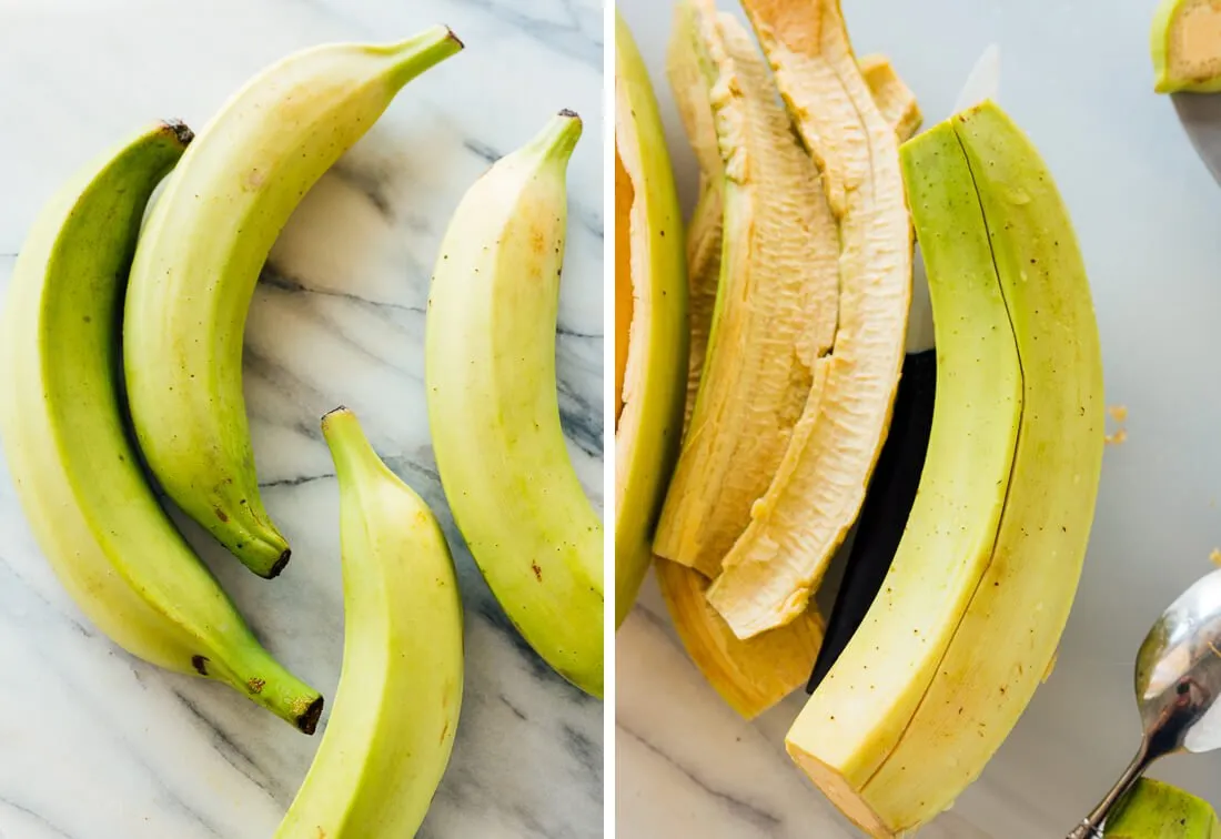 Baked Tostones Green Plantains