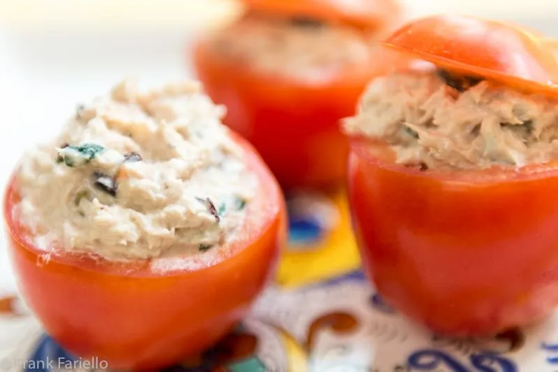 Baked Tuna Filled Tomatoes