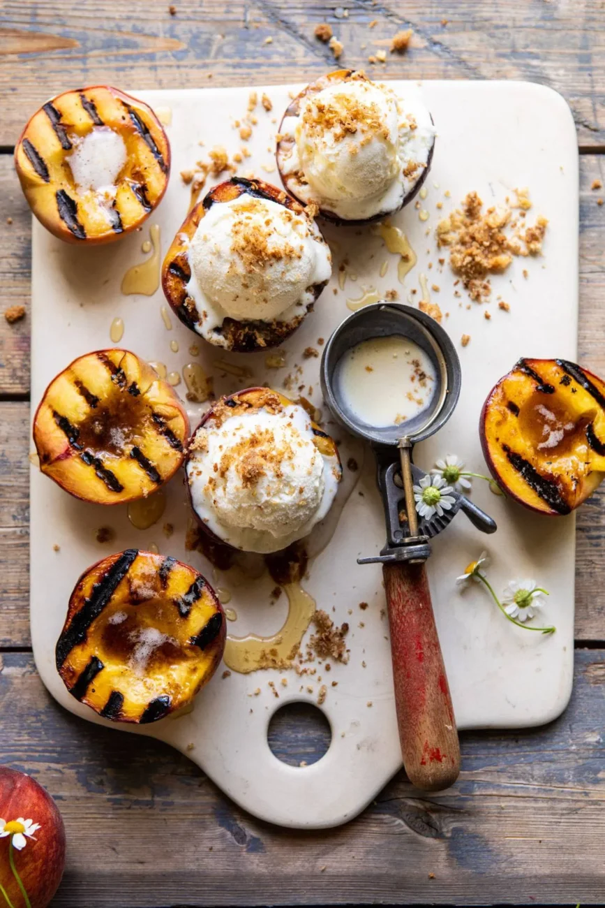 Baked Vanilla Peaches