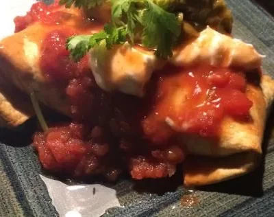 Baked Vegetarian Chimichangas