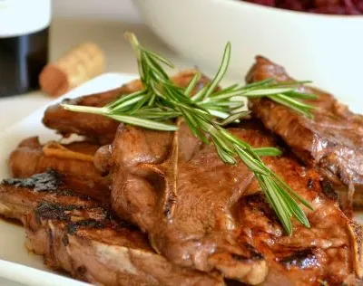 Balsamic And Rosemary Lamb Chops