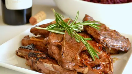 Balsamic And Rosemary Lamb Chops