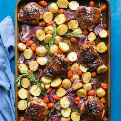 Balsamic Chicken With Roasted Vegetables