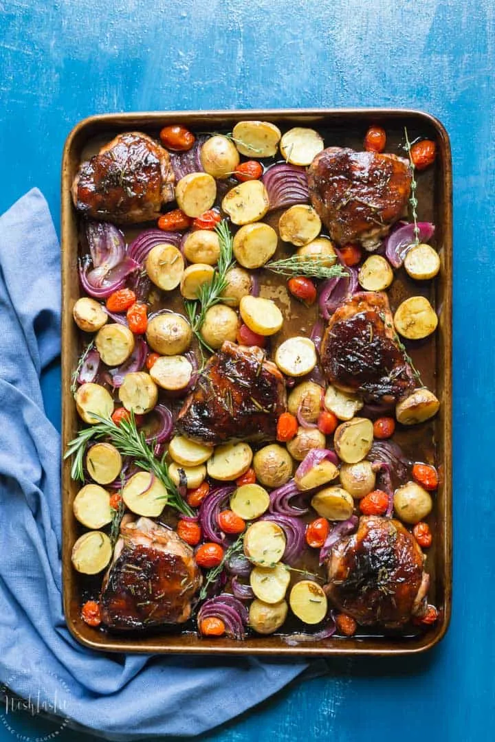 Balsamic Chicken With Roasted Vegetables