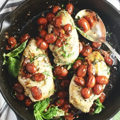 Balsamic Glazed Chicken With Fresh Tomatoes