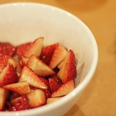 Balsamic Glazed Strawberries With A Hint Of Brown Sugar