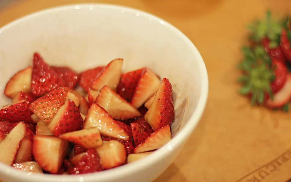 Balsamic Glazed Strawberries with a Hint of Brown Sugar