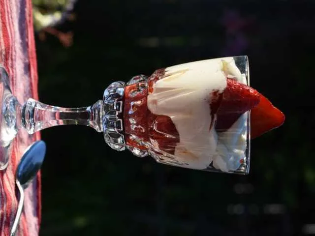 Balsamic Strawberries With Whipped