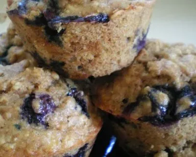 Banana Berry Oatmeal Muffin Delights