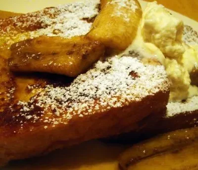 Banana Bourbon French Toast