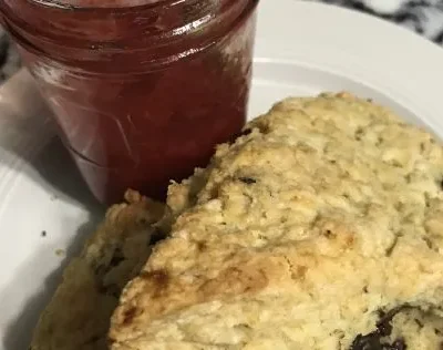 Banana Chocolate Chip Scones