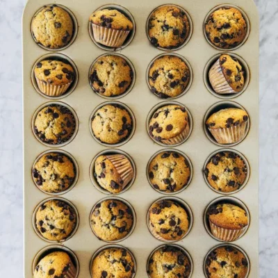 Banana Chocolate Mini Muffins