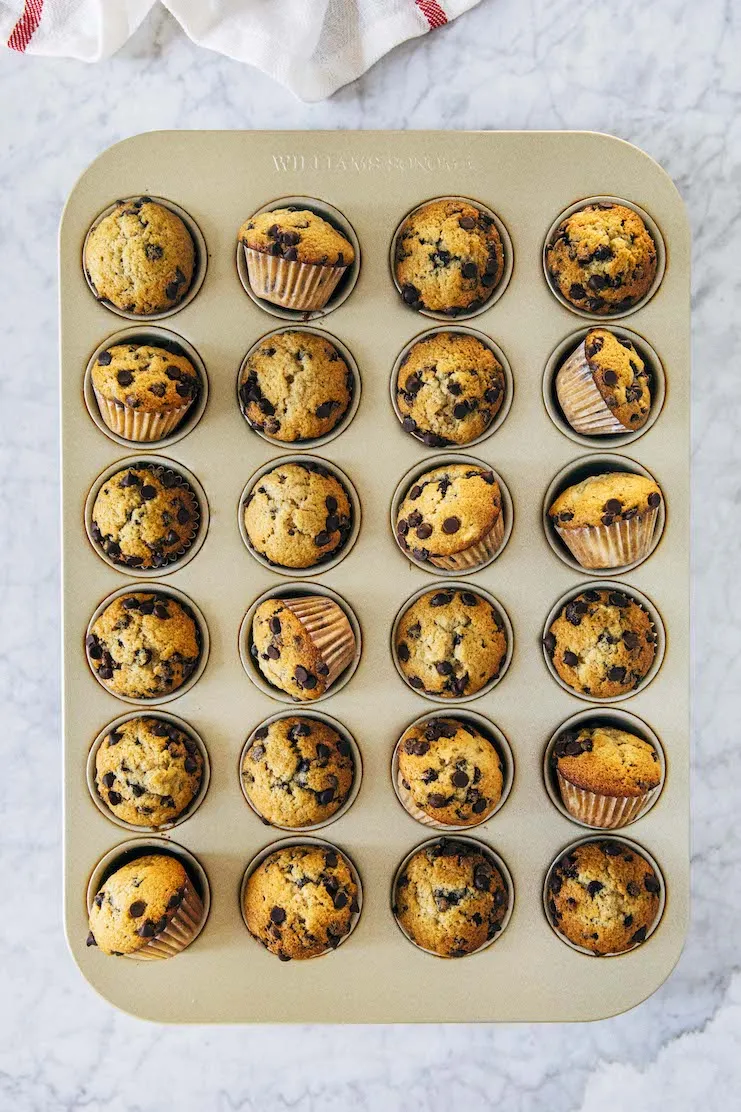 Banana Chocolate Mini Muffins