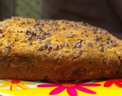 Banana Coffee Cake With Chocolate Chip