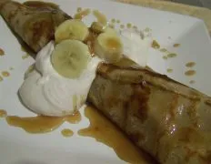 Banana Crepes With Brown Sugar Rum Sauce