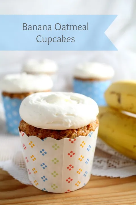 Banana Oatmeal Cookies With Banana Frosting