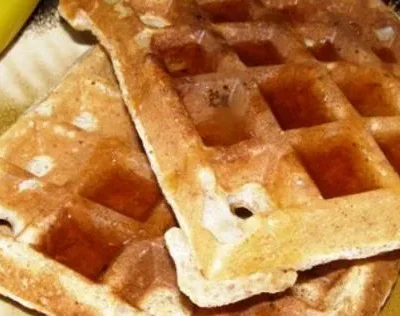 Banana-Wheat Waffles