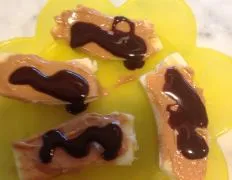 Banana With Peanut Butter &Amp; Chocolate Syrup