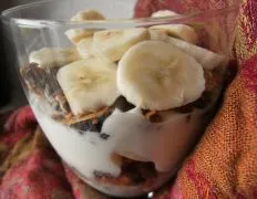 Banana Yogurt Parfait With Crunchy Granola