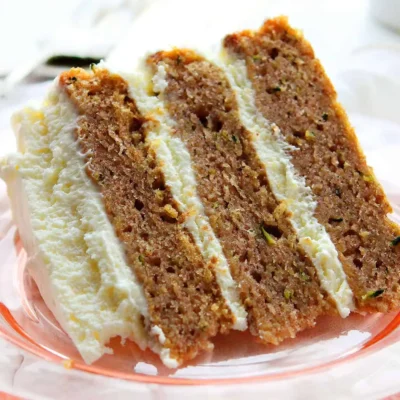 Banana Zucchini Cake With Cream Cheese Frosting