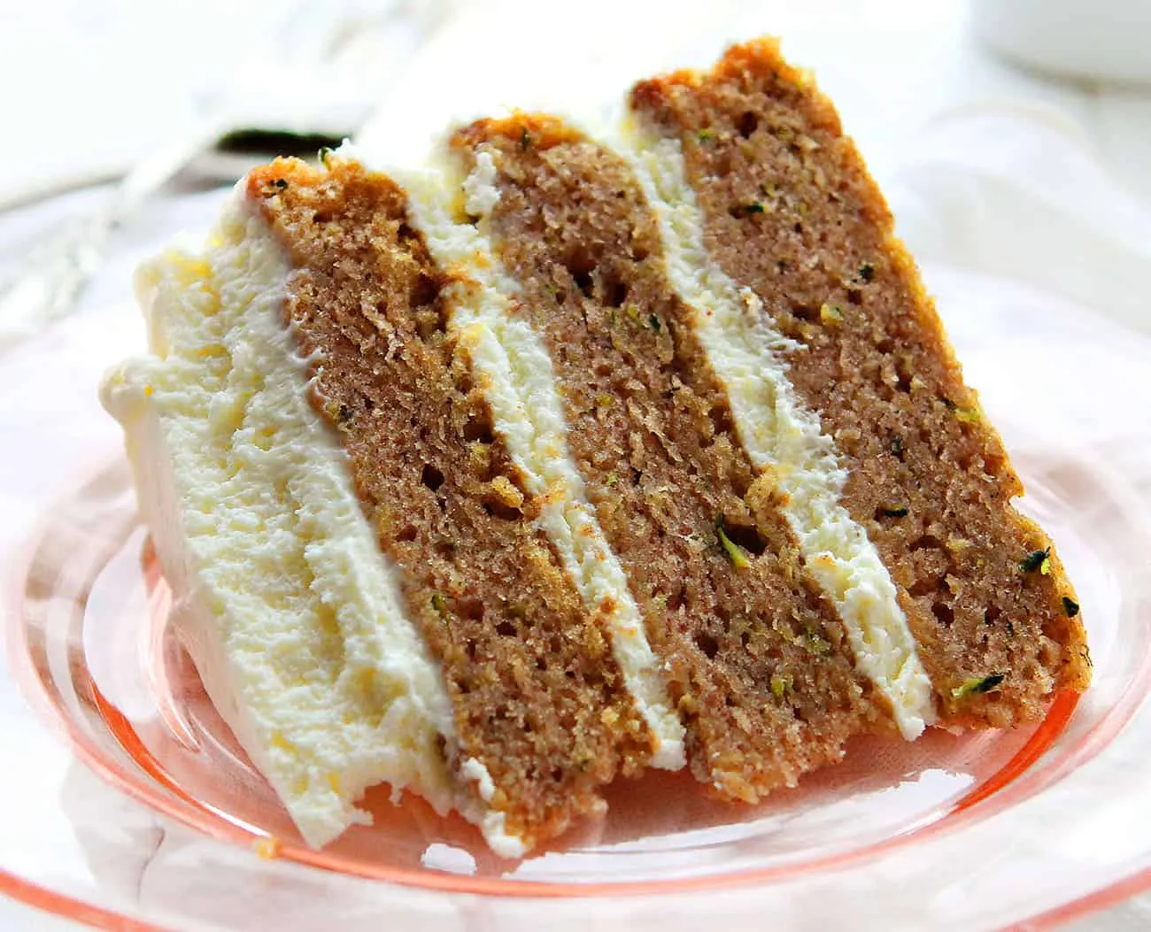 Banana Zucchini Cake With Cream Cheese Frosting