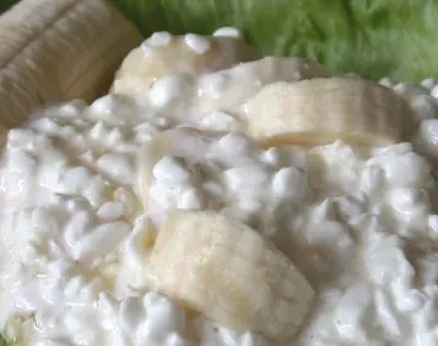 Banana And Sweet Cottage Cheese Delight