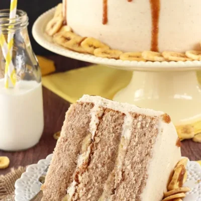 Bananas Foster Ice Cream Cake