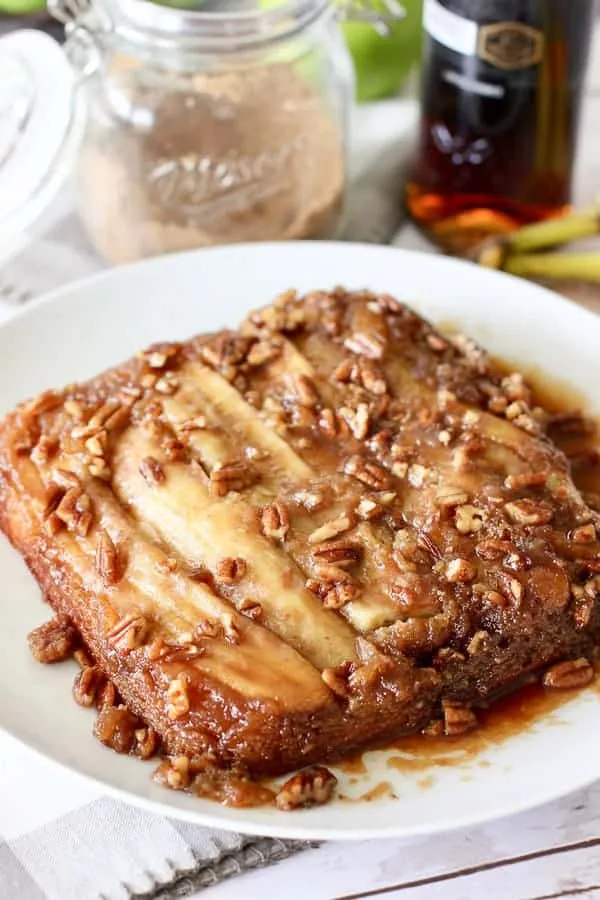 Bananas Foster Upside Down Cake