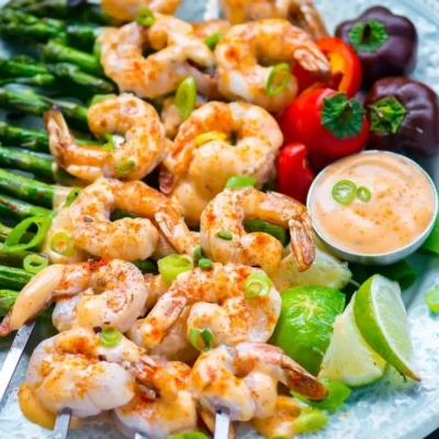 Bang Bang Grilled Shrimp Skewers