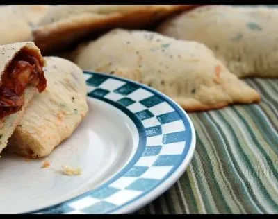 Barbecue Chicken Basil Calzones Oamc