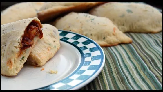 Barbecue Chicken Basil Calzones Oamc