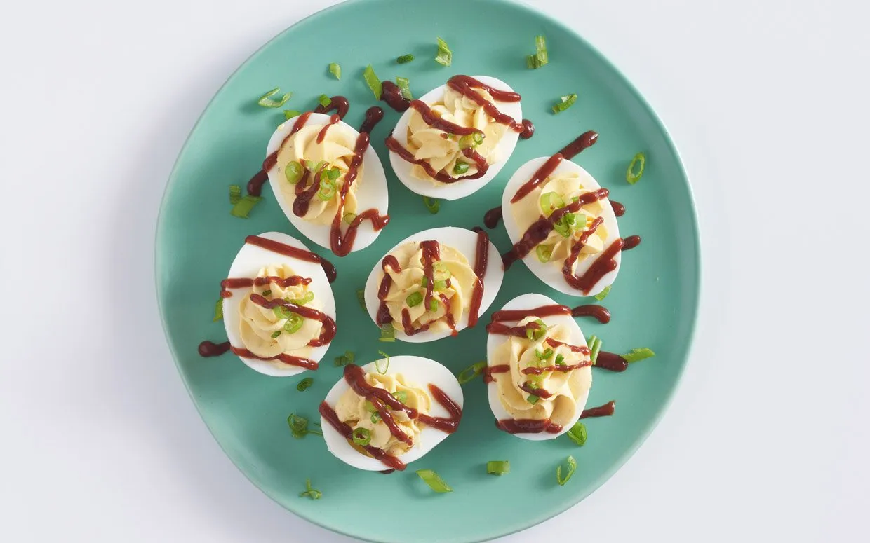 Barbecue Deviled Eggs