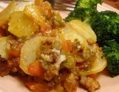 Barbecued Beef And Potato Casserole