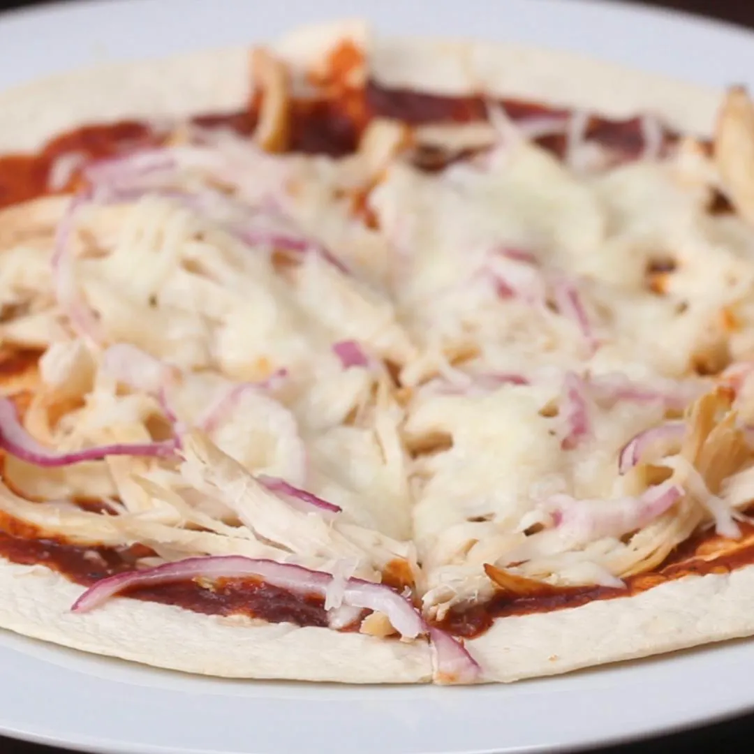 Barbecued Chicken Tortilla Pizzas