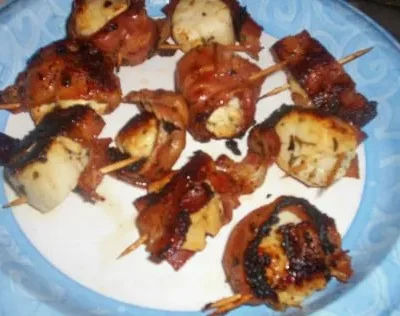 Barbecued Piggy Scallops