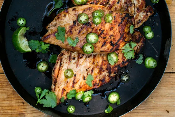 Barbecued Sesame Chicken Breasts