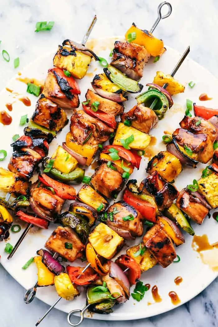 Barbecued Skewered Chicken