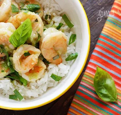 Basil-Infused Thai Green Curry Coconut Shrimp Recipe