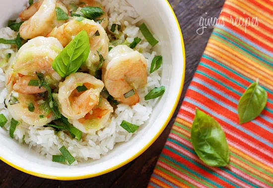 Basil-Infused Thai Green Curry Coconut Shrimp Recipe