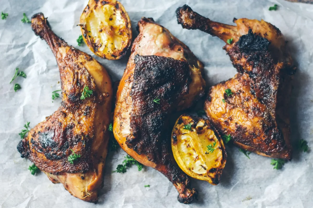 Basil Lemon Brined Grilled Chicken