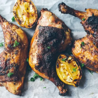 Basil Lemon Brined Grilled Chicken