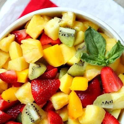 Basil Lime Fruit Salad Cooking Light