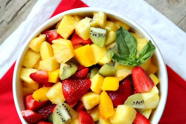 Basil Lime Fruit Salad Cooking Light