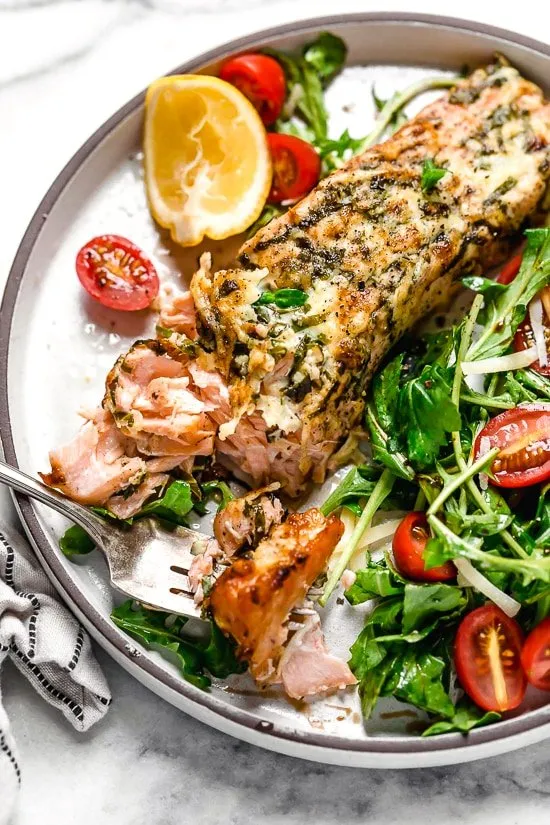 Basil-Parmesan Crusted Salmon Air Fryer Or Oven