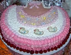 Beautiful Baby Girl Bib Cake
