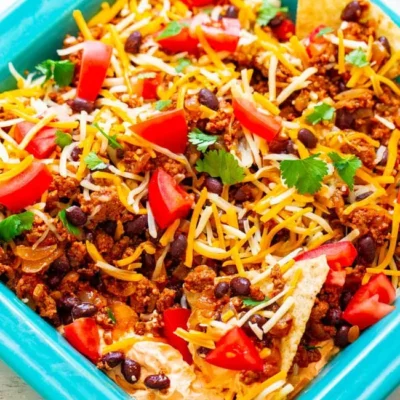 Beef And Black Bean Taco Dip